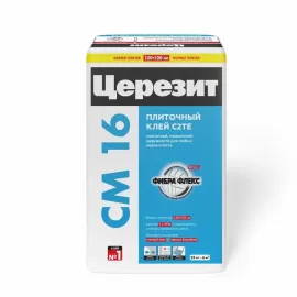 Церезит CM 16 FLEX Эластичный клей для всех видов плитки для наружных и внутренних работ 25кг.