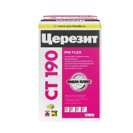 Церезит CT 190 Штукатурно-клеевая смесь для утеплителя 25кг.